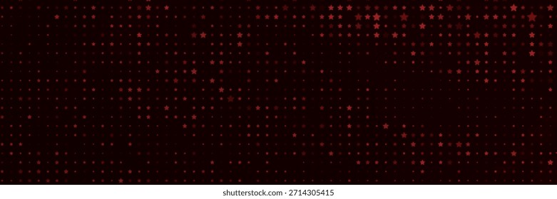 Padrão de vetor vermelho escuro com estrelas de Natal. Estrelas no plano de fundo abstrato borrado com gradiente. O padrão pode ser usado para sites.