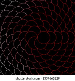 Dark Red vector pattern with circles. Abstract decorative design in gradient style with bubbles. Design for your commercials.