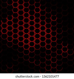 Dark Red vector pattern with circles. Abstract colorful disks on simple gradient background. Design for your commercials.