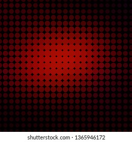 Dark Red vector pattern with circles. Colorful illustration with gradient dots in nature style. Design for posters, banners.