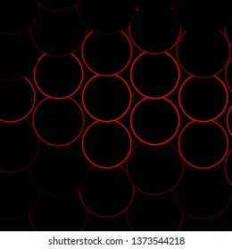 Dark Red vector pattern with circles. Colorful illustration with gradient dots in nature style. Design for posters, banners.