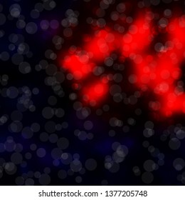 Dark Red vector pattern with circles. Modern abstract illustration with colorful circle shapes. Pattern for booklets, leaflets.