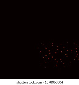 Dark Red vector pattern with circles. Glitter abstract illustration with colorful drops. Design for your commercials.