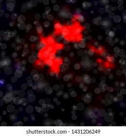 Dark Red vector pattern with circles. Abstract decorative design in gradient style with bubbles. Pattern for booklets, leaflets.