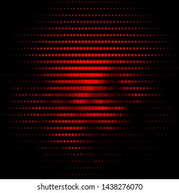 Dark Red vector pattern with circles. Abstract decorative design in gradient style with bubbles. Design for posters, banners.