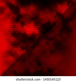 Dark Red vector pattern with circles. Abstract illustration with colorful spots in nature style. Pattern for business ads.