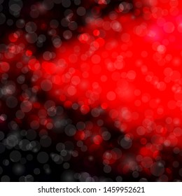 Dark Red vector pattern with circles. Abstract decorative design in gradient style with bubbles. New template for your brand book.