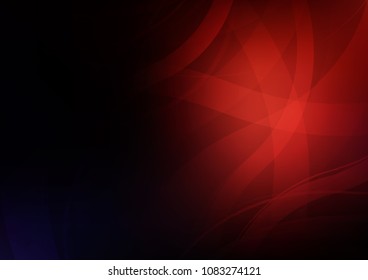 Dark Red vector pattern with circular shapes. Colorful abstract illustration with gradient lines. New composition for your brand book.