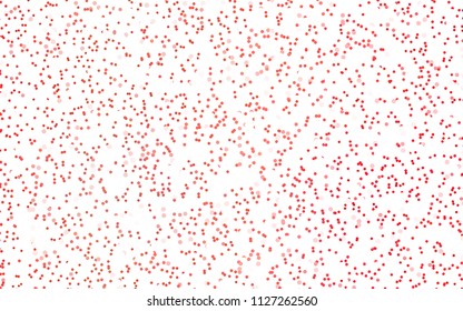 Dark Red vector pattern with colored spheres. Geometric sample of repeating circles on white background in halftone style.