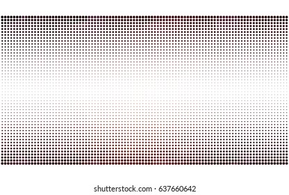 Dark Red vector pattern with colored spheres. Geometric sample of repeating circles on white background in halftone style.