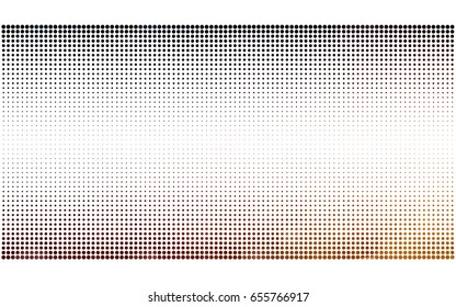 Dark Red vector pattern with colored spheres. Geometric sample of repeating circles on white background in halftone style.