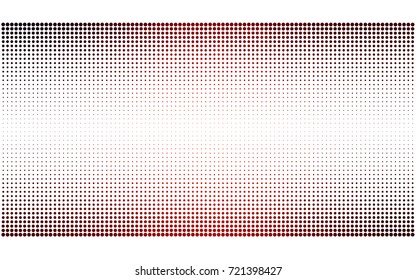 Dark Red vector pattern with colored spheres. Geometric sample of repeating circles on white background in halftone style.