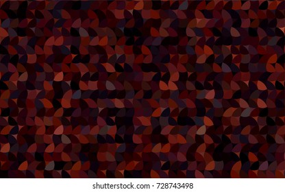 Dark Red vector pattern with colored spheres. Geometric sample of repeating circles on white background in halftone style.