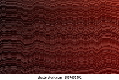 Dark Red vector pattern with curved circles. Geometric illustration in marble style with gradient.  The best blurred design for your business.