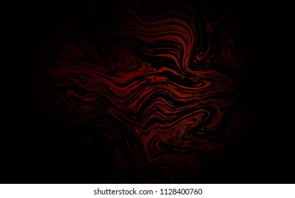 Dark Red vector pattern with curved circles. Blurred geometric sample with gradient bubbles.  Textured wave pattern for backgrounds.