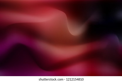 Dark Red vector pattern with curved circles. Geometric illustration in marble style with gradient.  Marble design for your web site.