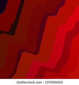 Dark Red vector pattern with curved lines. Abstract illustration with gradient bows. Best design for your ad, poster, banner.
