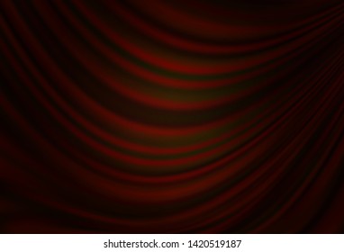 Dark Red vector pattern with curved circles. A vague circumflex abstract illustration with gradient. The template for cell phone backgrounds.