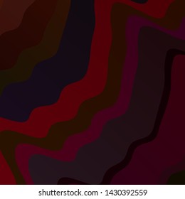 Dark Red vector pattern with curved lines. Colorful illustration in abstract style with bent lines. Smart design for your promotions.