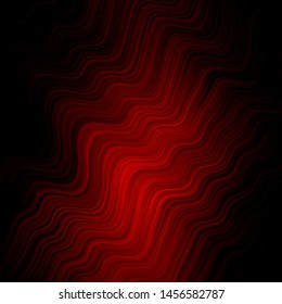 Dark Red vector pattern with curved lines. Shining colorful illustration in simple style. Abstract design for your web site.