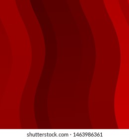 Dark Red vector pattern with curved lines. Bright sample with colorful bent lines, shapes. Best design for your ad, poster, banner.