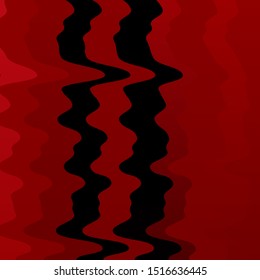 Dark Red vector pattern with curved lines. Abstract gradient illustration with wry lines. Pattern for booklets, leaflets.