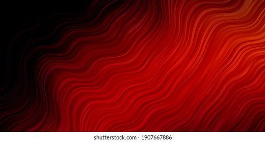 Dark Red vector pattern with curved lines. Colorful illustration, which consists of curves. Pattern for websites, landing pages.