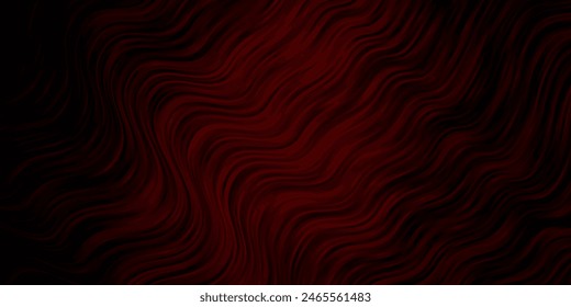 Dark Red vector pattern with curved lines. Gradient illustration in simple style with bows. Pattern for websites, landing pages.
