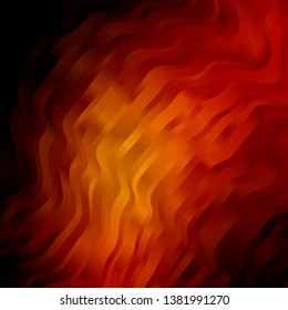Dark Red vector pattern with curves. Illustration in abstract style with gradient curved.  Design for your business promotion.