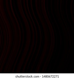 Dark Red vector pattern with curves. Illustration in abstract style with gradient curved.  Template for your UI design.