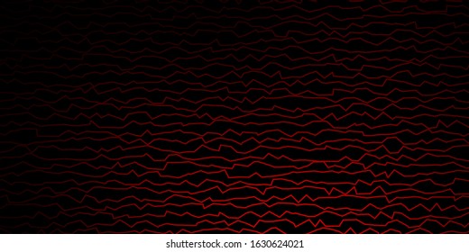 Dark Red vector pattern with curves. Colorful illustration with curved lines. Pattern for commercials, ads.