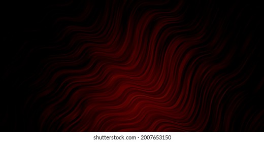 Dark Red vector pattern with curves. Abstract gradient illustration with wry lines. Pattern for commercials, ads.