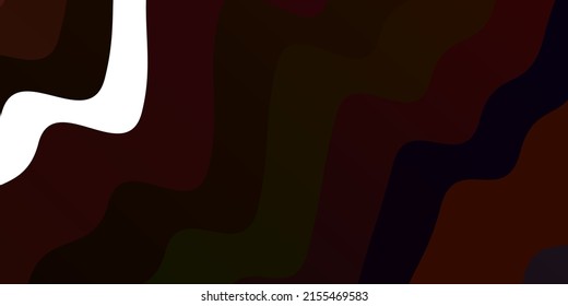 Dark Red vector pattern with curves. Bright illustration with gradient circular arcs. Pattern for busines booklets, leaflets
