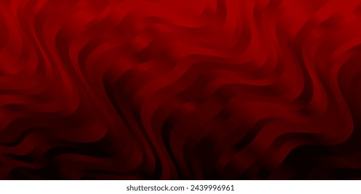 Dark Red vector pattern with curves. Colorful illustration in abstract style with bent lines. Pattern for websites, landing pages.