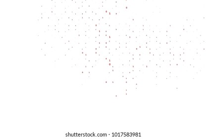 Dark Red vector pattern with Digit symbols. Abstract illustration with colored algebra signs. The pattern can be used for school, grammar websites.