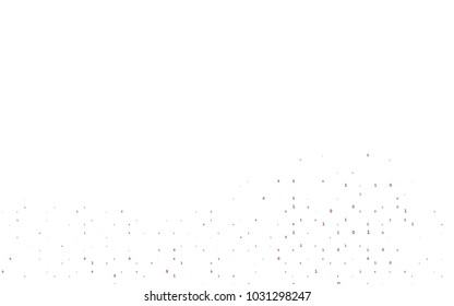 Dark Red vector pattern with Digit symbols. Abstract illustration with colored algebra signs. Smart design for your business advert of university.