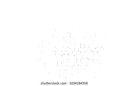 Dark Red vector pattern with Digit symbols. Blurred design in simple style with collection of numerals. Smart design for your business advert of university.