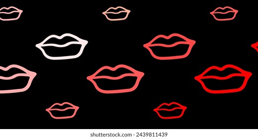 Dark Red vector pattern with feminism elements. Abstract illustration with a depiction of women's power. Elegant design for wallpapers.