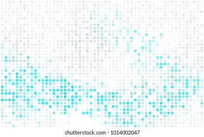 Dark Red vector red pattern of geometric circles, shapes. Colorful mosaic banner. Geometric background with colored disks.