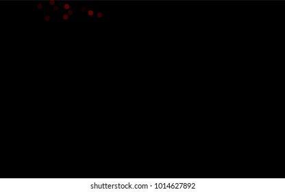 Dark Red vector red pattern of geometric circles, shapes. Colorful mosaic banner. Geometric background with colored disks.