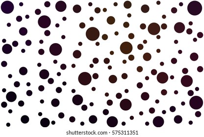 Dark Red vector pattern of geometric circle shapes. Colorful mosaic banner. Geometric background with colored disks.