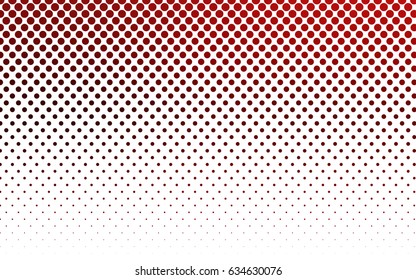 Dark Red vector red pattern of geometric circles, shapes. Colorful mosaic banner. Geometric background with colored disks.