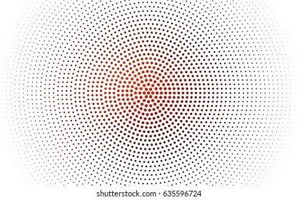 Dark Red vector pattern of geometric circle shapes. Colorful mosaic banner. Geometric background with colored disks.