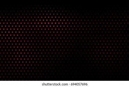 Dark Red vector red pattern of geometric circles, shapes. Colorful mosaic banner. Geometric background with colored disks.