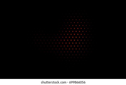 Dark Red vector red pattern of geometric circles, shapes. Colorful mosaic banner. Geometric background with colored disks.