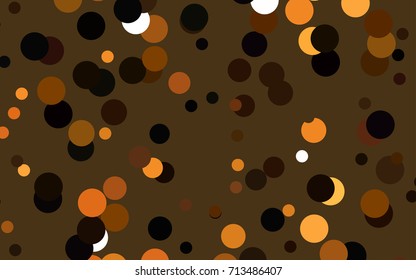 Dark Red vector red pattern of geometric circles, shapes. Colorful mosaic banner. Geometric background with colored disks.