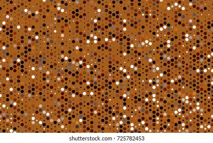 Dark Red vector red pattern of geometric circles, shapes. Colorful mosaic banner. Geometric background with colored disks.