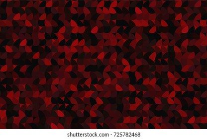 Dark Red vector red pattern of geometric circles, shapes. Colorful mosaic banner. Geometric background with colored disks.