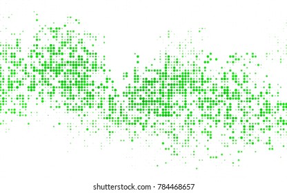 Dark Red vector red pattern of geometric circles, shapes. Colorful mosaic banner. Geometric background with colored disks.