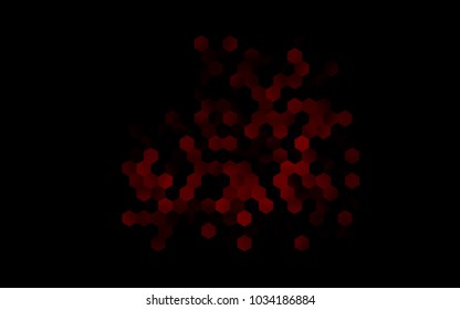 Dark Red vector pattern. Hexagonal template. Geometric sample. Repeating hexagon shapes. Brand-New texture for your design. Pattern can be used for background